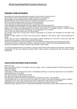 Alcheringa Basketball Coaches Resource