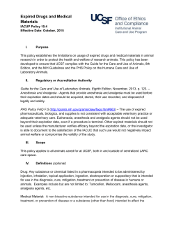 Expired Drugs and Medical Materials