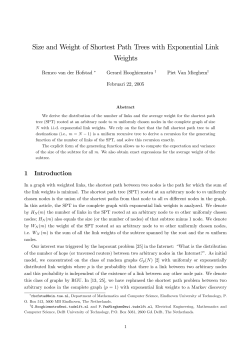 Size and Weight of Shortest Path Trees with Exponential Link Weights
