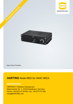 HARTING Node-RED for HAIIC MICA
