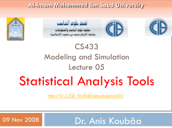Output Statistics - Dei-Isep