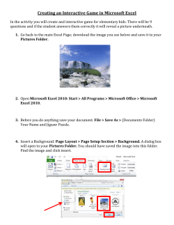 Creating an Interactive Game in Microsoft Excel