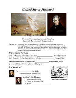 US History EOC Review - Standard 2