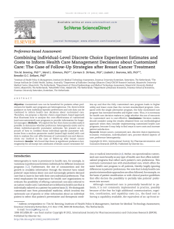 Combining Individual-Level Discrete Choice Experiment Estimates
