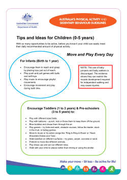 Tips and Ideas for Children (0