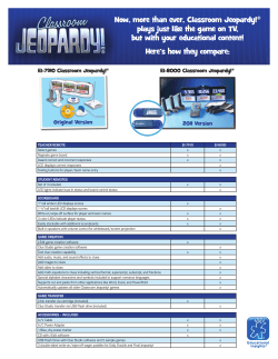 Now, more than ever, Classroom Jeopardy!&reg; plays just like the