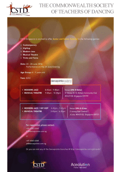CSTD ETA Registration Form - Dancepointe Academy Singapore