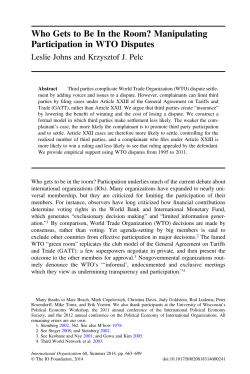 Who Gets to Be In the Room? Manipulating