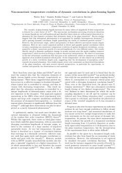 Non-monotonic temperature evolution of dynamic correlations in
