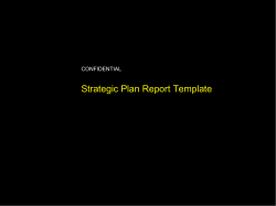 BU STRATEGIC PLAN DEVELOPMENT Industry