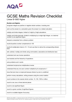 AQA Minutes Template