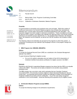 Motions - Faculty of Graduate Studies