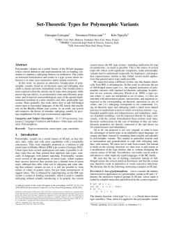 Set-Theoretic Types for Polymorphic Variants