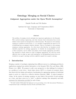 Ontology Merging as Social Choice