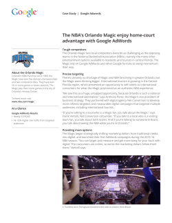 The NBA`s Orlando Magic enjoy home-court