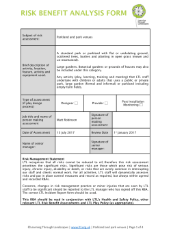 Park and Parkland Risk Assessment