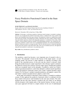 Fuzzy Predictive Functional Control in the State Space Domain