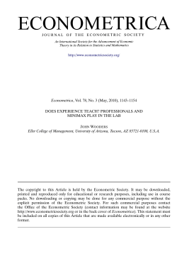 Does Experience Teach? Professionals and