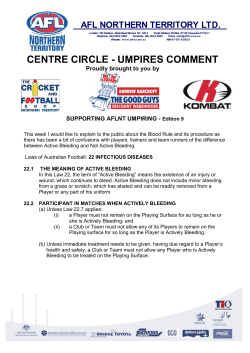 centre circle - umpires comment