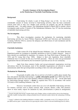Direct Investigation on the Monitoring of Charitable Fund