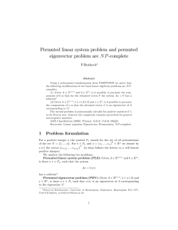 Permuted linear system problem and permuted eigenvector problem