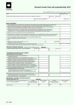 Personal income from sole proprietorship 2016