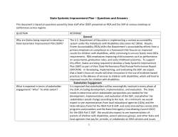 SSIP FAQs