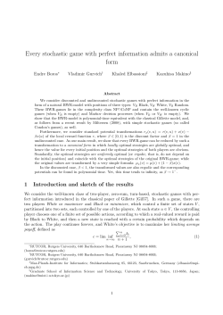 Every stochastic game with perfect information