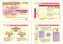 Graphical Models - Learning -
