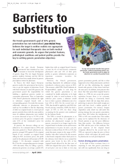 Barriers to substitution - Smart Pharma Consulting