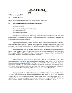 MAHRO 2017 Commissioners Conference