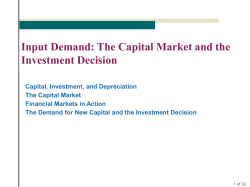 THE CAPITAL MARKET capital market