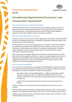 Strengthening Organisational Governance
