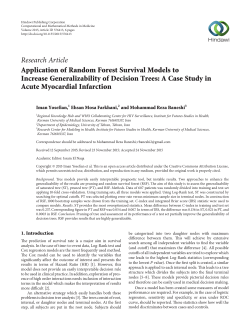 Application of Random Forest Survival Models to Increase