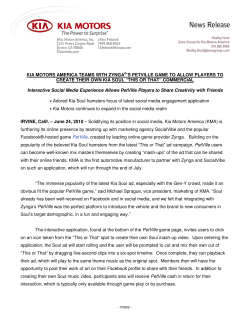 kia motors america teams with zynga