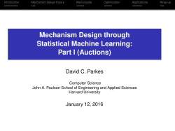Mechanism Design through Statistical Machine Learning
