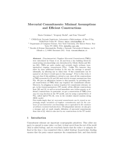 Mercurial Commitments: Minimal Assumptions and Efficient