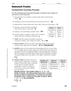 Key Probability HW Practice FCP