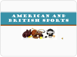 American and british sports