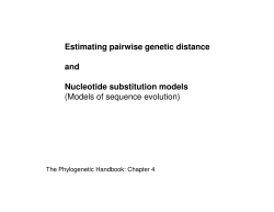 Estimating pairwise genetic distance and Nucleotide substitution