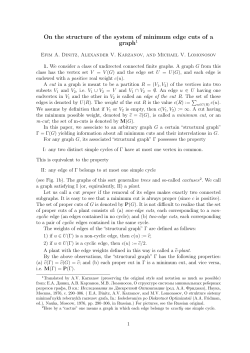 On the structure of the system of minimum edge cuts of a graph1