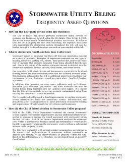 stormwater utility billing