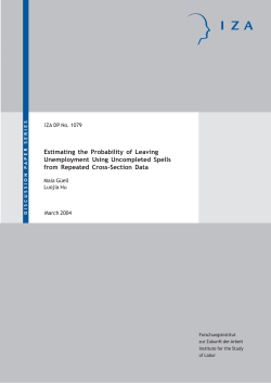 Estimating the Probability of Leaving Unemployment Using