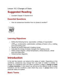 Lesson 10.3 changes in state