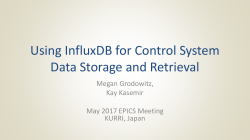 InfluxDB as Archive Data Storage