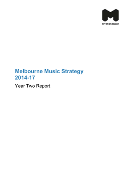 Melbourne Music Strategy 2014-17: Year two