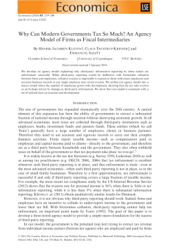 Why Can Modern Governments Tax So Much? An Agency Model of