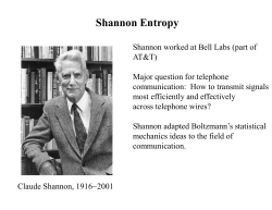 Shannon Entropy