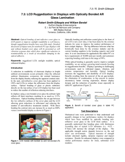 LCD Ruggedization in Displays with Optically Bonded AR