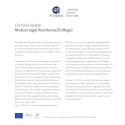 Criminal Justice Mutual Legal Assistance/EURegio - e